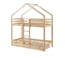 Lit Cabane Superposé Avec Tiroir Caravane Des Rêves Naturel 90x190 Laïba Kids