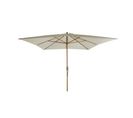 Parasol Droit Moana En Bambou Contreplaqué Et Tissu Beige Clair 294 x 294 x 281 cm