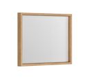 Miroir Cadre 80 Cm Bois Sorento - Couleur Chêne Huilé - 80 X 69 X 7 Cm