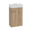 Meuble Lave-mains Mike Pack 40 X 68 X 22 Cm Couleur Chêne