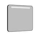 Miroir Éclairant Retro Cadre Rectangulaire Noir Mat 80 X 70 X 3 Cm