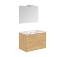 Ensemble Meuble + Vasques + Miroirs Euro Pack 80cm