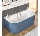 Baignoire Îlot Ondina Bleu Mat 170x87