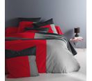 Housse De Couette Coton Trio  Rouge -200 X 200