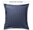 Taie D'oreiller Satin De Coton Tertio®  Bleu -85 X 185