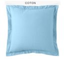 Taie D'oreiller Coton Tertio®  Bleu Lagon -50 X 70 Avec Volant