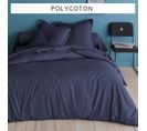 Housse De Couette Unie Polycoton Tertio®  Bleu -140 X 200