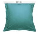 Taie D'oreiller Coton Tertio®  Vert Émeraude -63 X 63 Sans Volant