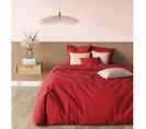 Housse De Couette Coton Tertio®  Rouge Carmin -260 X 240