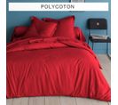 Housse De Couette Polycoton Tertio®  Rouge Carmin -260 X 240