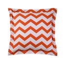 Taie D'oreiller Coton Chevron  Orange/blanc  - 85 X 185