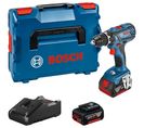 Perceuse-visseuse 18v Gsr 18v-28 + 2 Batteries 4ah + Chargeur + L-boxx - Bosch - 060186610h