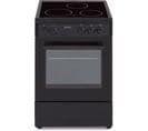 Cuisinière Vitrocéramique 50 X50 - Four Convection Naturelle - Four 48l - Noir - Cv5050b8