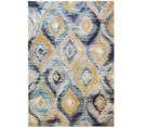 Tapis Tissé Plat à Motifs Blush En Polypropylène - Bleu Ciel - 200x300 Cm