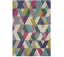 Tapis à Motifs Flashy En Laine - Multicolore - 120x170 Cm