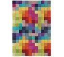 Tapis à Motifs Flashy En Laine - Multicolore - 140x200 Cm