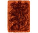 Tapis Shaggy Tufté Splash En Polyester - Orange - 140x200 Cm