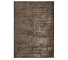 Tapis Luxe Designer Titane En Viscose - Marron Chocolat - 120x170 Cm