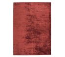 Tapis Luxe Designer Titane En Viscose - Rouge Cachemire - 200x300 Cm