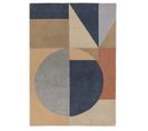 Tapis De Salon Moderne Pure Laine Archo - Multicolore 120x170 Cm