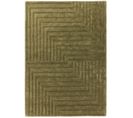 Tapis Tufté Main Square En Laine - Vert Olive - 160x230 Cm