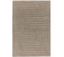 Tapis Tufté Main Square En Laine - Argent - 160x230 Cm