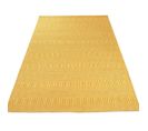 Tapis Tissé Main Silwan En Coton - Jaune Moutarde - 100x150 Cm