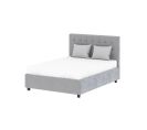 Lit Coffre Adulte Eliza 140 X 190 Cm Sommier Inclus Gris Foncé