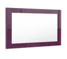 Miroir Laqué Haute Brillance Violet 89 Cm