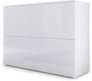 Meuble Blanc Mat Façades Laquées  (hxlxp) : 72 X 92 X 35 Cm