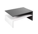 Table Basse Anthracite Blanc 42 X 90 X 60 Cm (hxlxp)