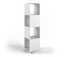 Colonne Étagère Rotative En Blanc 144,2 X 35,2 X 35,2 Cm (hxlxp)