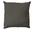 Coussin Déhoussable Zippé - 40x40 Cm - Gris Foncé