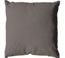 Coussin Uni Effet Bachette Déhoussable - 60 X 60 Cm - Marron