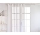 Voilage Sablé Grande Largeur Blanc 240 X 240 Cm - Enjoy Home