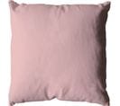 Coussin Uni Effet Bachette Déhoussable - 40 X 40 Cm - Rose