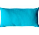 Coussin Non Déhoussable En Coton Uni - 30x50 Cm - Turquoise