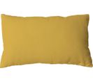 Coussin Non Déhoussable En Coton Uni - 30x50 Cm - Jaune