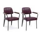 Fauteuil Simili Et Métal Vintage (lot De 2) - Clark