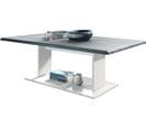 Table De Salon Table Basse  En Blanc Avec Plateau De Dessus En Avola-anthracite 40 X 120 X 70