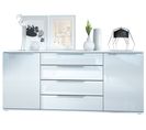 Buffet Blanc Mat Façades Laquées Hxp) : 166,5 X 72,5 X 35 Cm