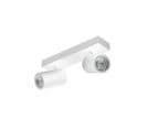 Spot Double Blanc Ampoule Gu10 Orientable Et Inclinable