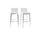 Tabourets De Bar Design Blancs 76 Cm Epsilon (lot De 2)