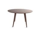 Table À Manger Design Ronde Noyer D120 Cm Livia