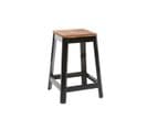 Tabouret De Bar Industriel Noir 65 Cm Nick