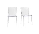 Chaises Design Transparentes Empilables Intérieur - Extérieur (lot De 2) Island