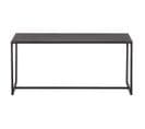 Table Basse Rectangulaire Design Métal Noir L100 Cm Karl