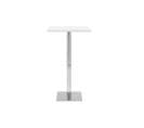 Table De Bar Design Carrée Blanche L60 Cm Jack