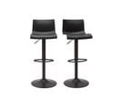 Tabourets De Bar Réglables Design En Métal Noir (lot De 2) Ona