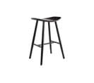 Tabouret De Bar Bois Noir H65 Cm Demory